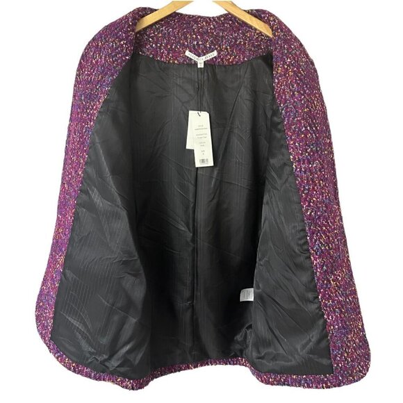 New Veronica Beard Crispin Metallic Tweed Oversized Blazer Coat 8 Contemporary - Picture 6 of 15